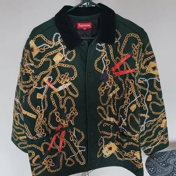 Supreme | Jackets & Coats | Supreme Chains Quilted Jacket Dark 